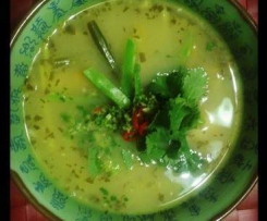 Spicy coconut Chicken Soup