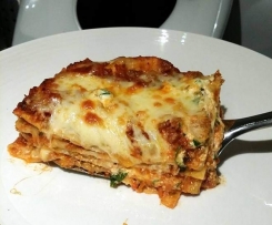 Lasagna with Cheese sauce