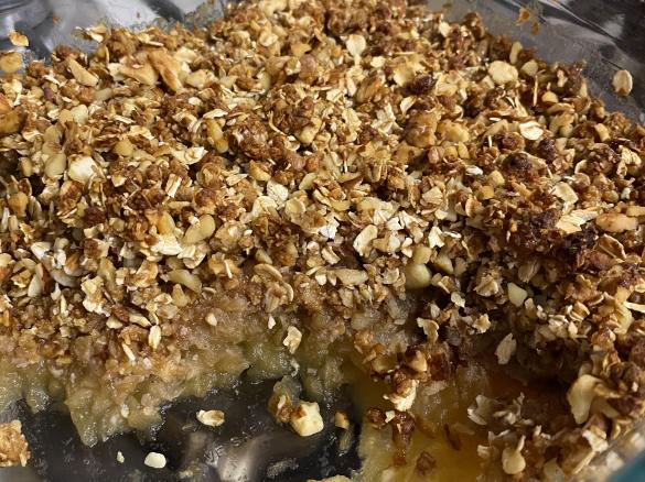 Variation Healthy Apple Crumble