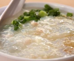 Chicken Congee Filo style