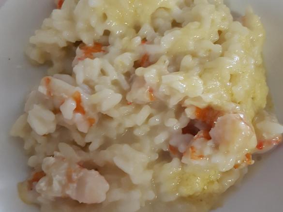 Creamy Garlic Prawn Risotto