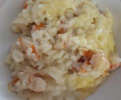Creamy Garlic Prawn Risotto