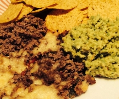 Beef Nachos with Guacamole 