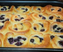 Orange and Blueberry Scrolls