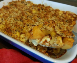 Healthy Apple and Custard Crumble