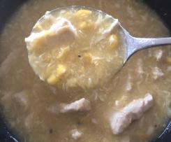 Quick and easy Chinese chicken & corn soup