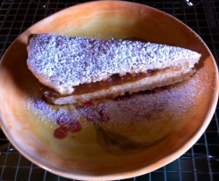 Scone Sandwiched with Feijoa and Date Filling