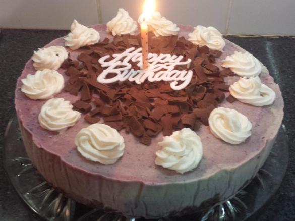 Dairy Free Berry and Coconut Ice-cream Cake