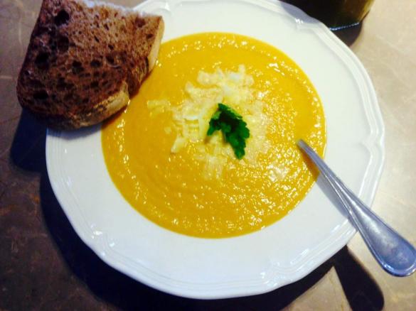 Roasted Pumpkin and Cauliflower Soup