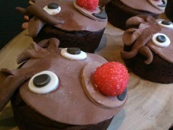 Christmas Reindeer Cupcakes