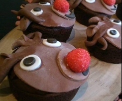 Christmas Reindeer Cupcakes