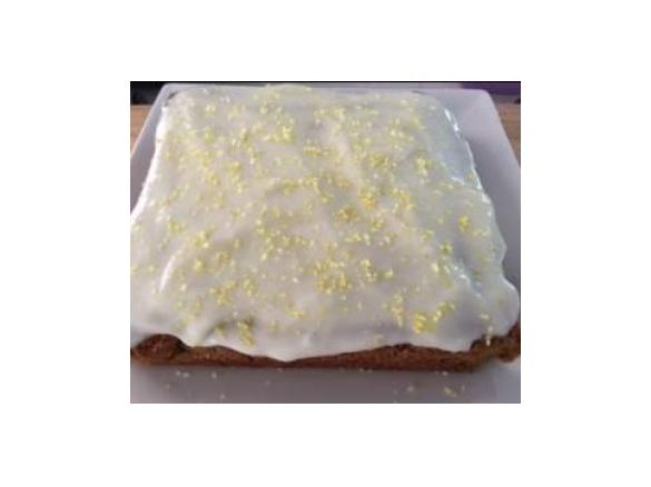Gluten Free Moist Zuccini Cake with Lemon Frosting