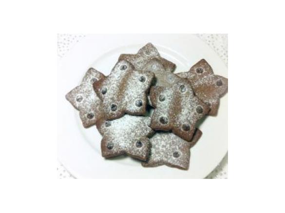 Chocolate Shortbread Stars