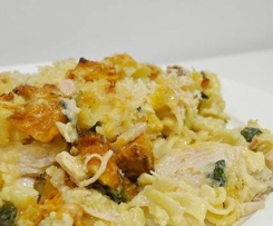 Chicken, Sweet Potato, Spinach, Ham and Pinenuts