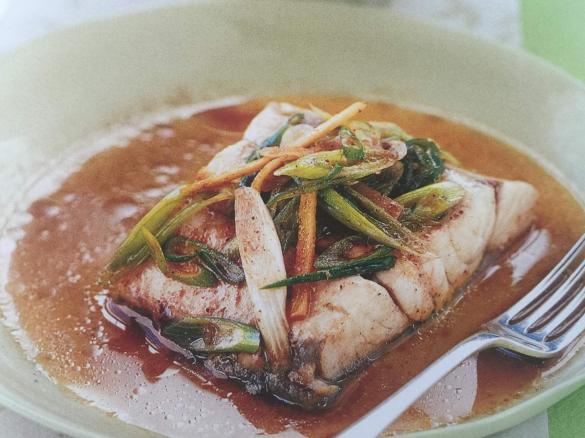 Steamed Fish and Detox Salad