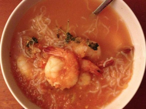 Chilli Prawn Soup (HCG-friendly)