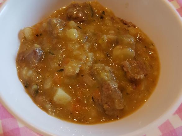 Infant/toddler beef and veggie casserole