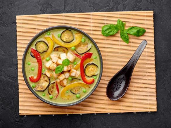 Thai Brinjal and Tomato Soup
