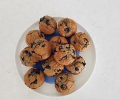 Healthy Blueberry Banana Muffins