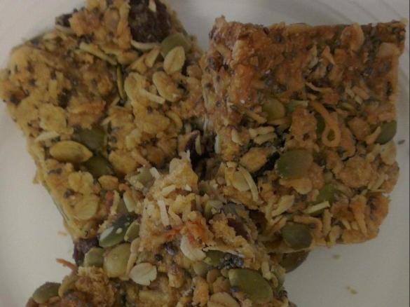 Healthy, Nut Free, Muesli Slice