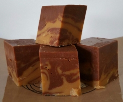 Chocolate Caramel Marble Fudge