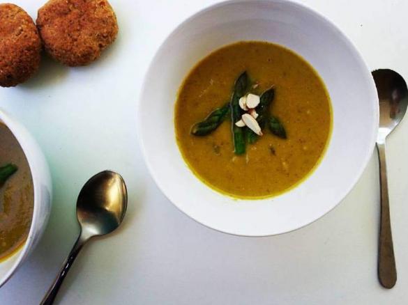 Cream of Asparagus Soup (dairy free)
