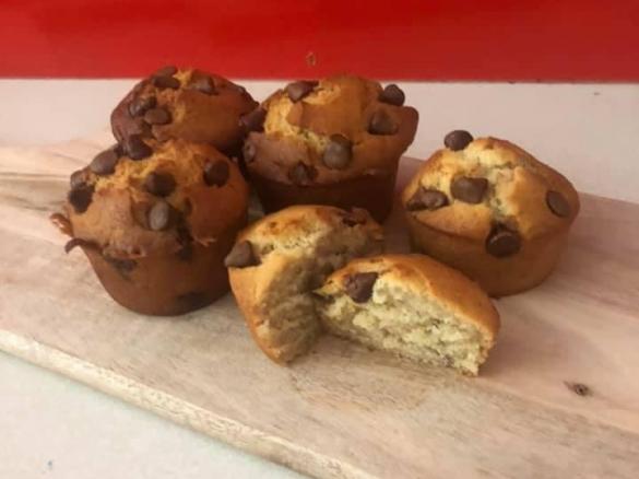 Banana Choc Chip Muffins