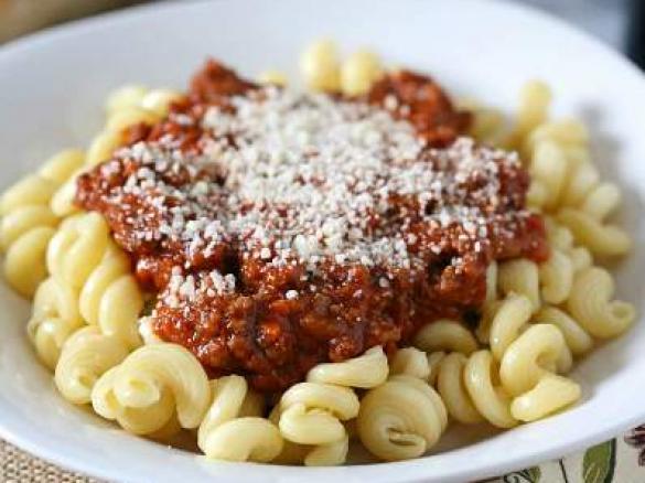 Bolognese Sauce with GF Pasta