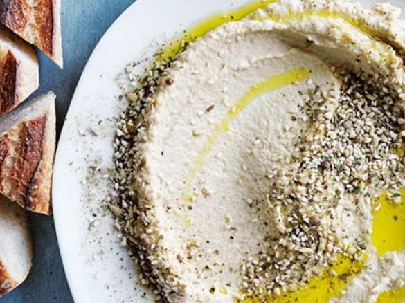 Artichoke Hommus Dip with Dukkah