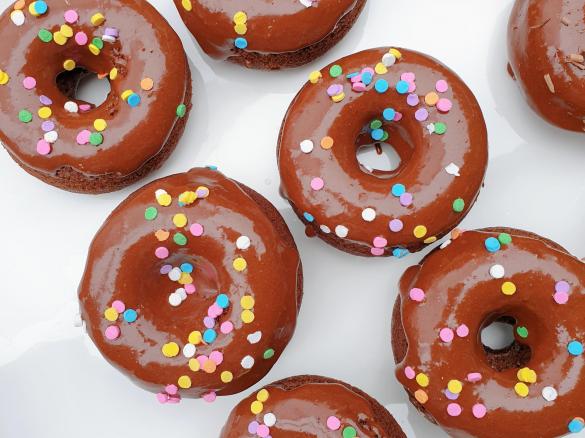 Gluten Free Chocolate Glazed Doughnuts