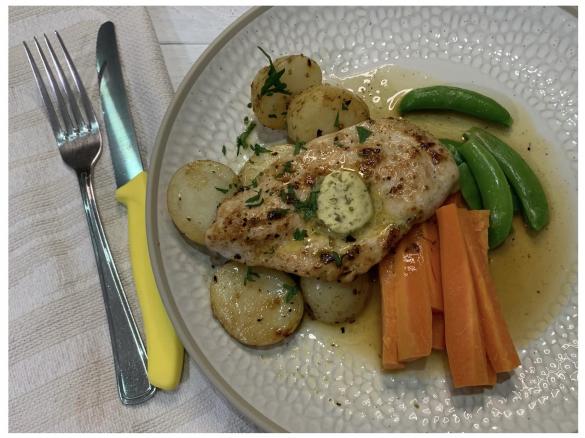 Chicken & Potatoes w Lemon Caper Butter using Egg Boiler Mode