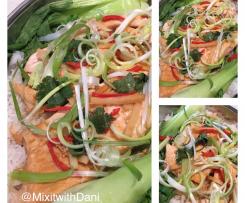 Asian Inspired Steamed Salmon