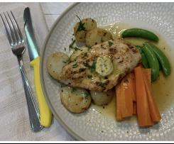 Chicken & Potatoes w Lemon Caper Butter using Egg Boiler Mode