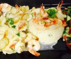 Chilli & Kaffir Fish and Prawns with Coconut Lime Rice
