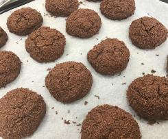 Triple chocolate chip biscuits