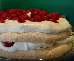 Passionfruit Raspberry Dacquoise