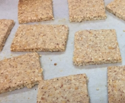 LCHF Sesame Parmesan Crackers