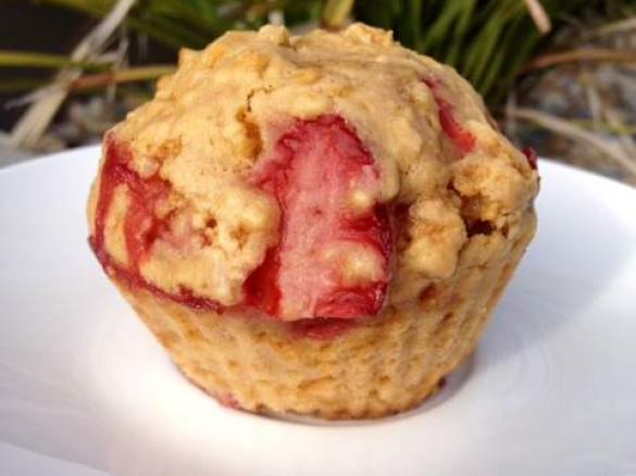 Strawberry Coconut Muffins (Refined Sugar Free)