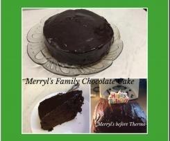 Merryl's Family Chocolate Cake