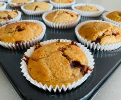Sourdough Banana Choc Chip Muffins