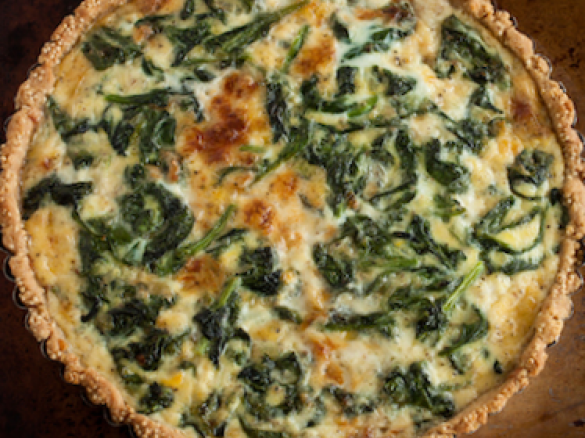 Spinach & Gruyère Quiche