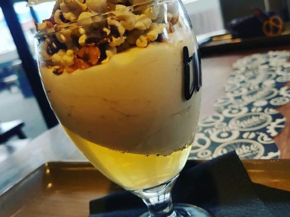 Pale ale jelly and white chocolate mousse - Matthew Morrissey