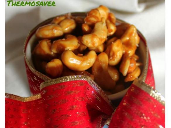 Spicy Salted Caramel Cashews (new improved recipe)