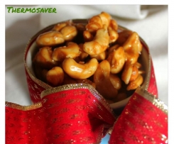 Spicy Salted Caramel Cashews (new improved recipe)