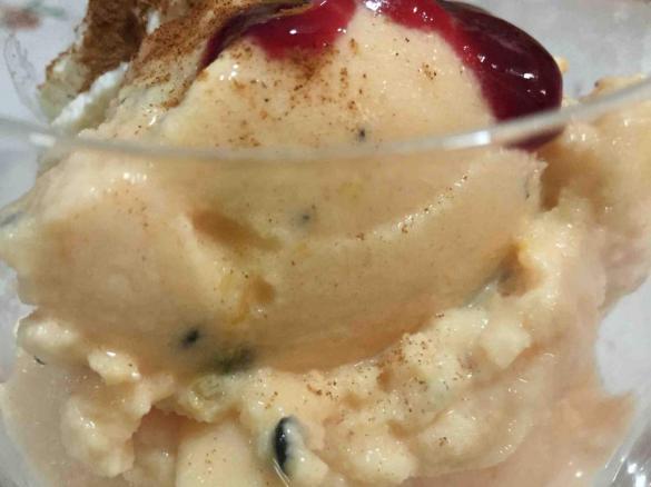 Passionfruit Rockmelon Yoghurt Icecream