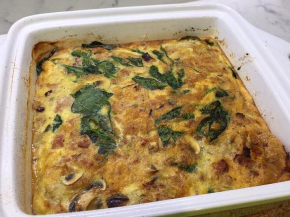 Baked breakfast frittata (Dairy free)