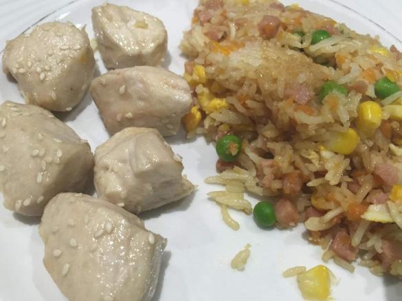 Varoma Honey Chicken and Non-Fried Rice