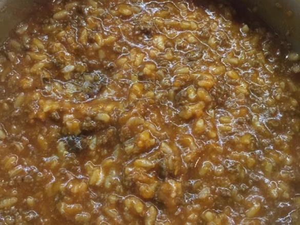 Janny’s Minced Beef Risotto