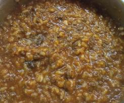 Janny’s Minced Beef Risotto