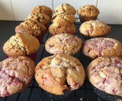 Raspberry and White Chocolate Muffins